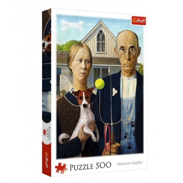 223019 75268 Trefl Пазли "500" American Gothic:Собаче видання