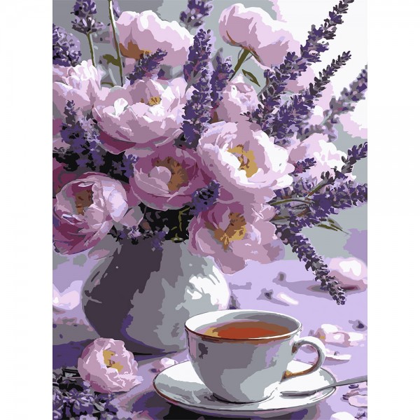 246760 Картина за номерами Strateg Весняне цвітіння 30Х40 (SS-1252)