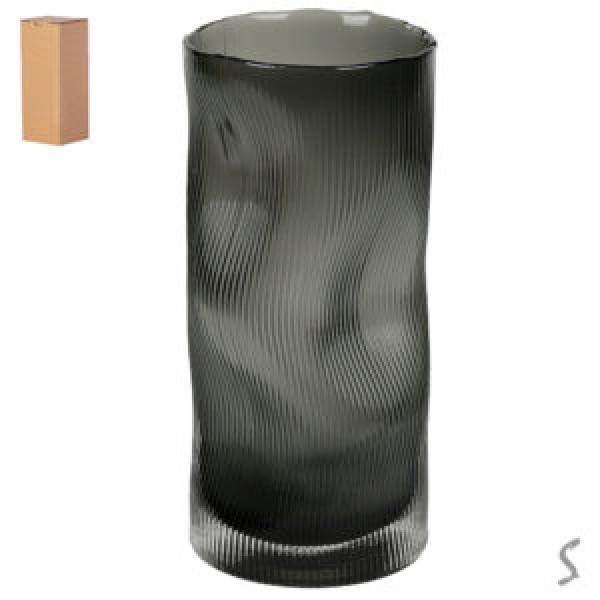 254182 Ваза скляна "ILLUSION" 12*26см R95342-L