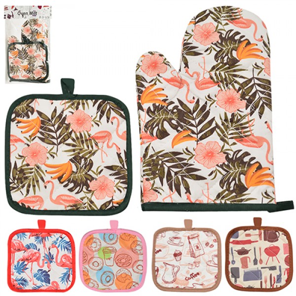 86195 Кухонний набір (рукавиця+прихватка) 2пр/уп, R25723