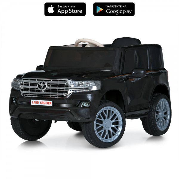 247450 Джип M 6130EBLR-2 радіокер. 2,4G, 2мотор35W, 2акум6V5AH, USB, MP3, TF, EVA,шкіра,муз.,світло,чорний