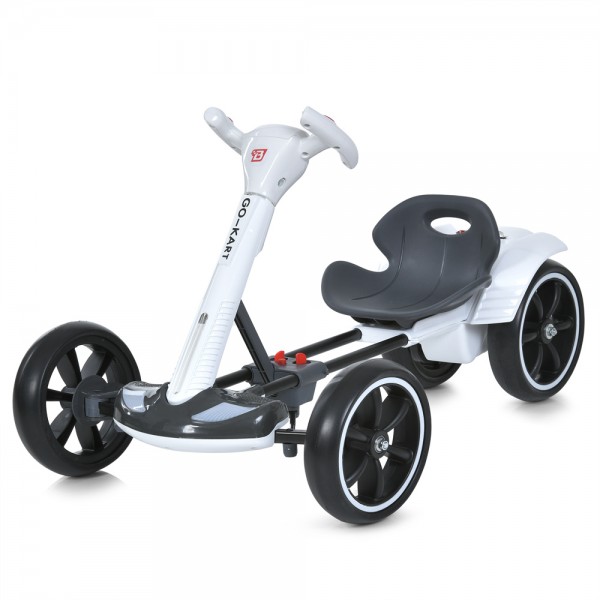 247451 Електрокарт M 6072EBR-1 радиокер.2,4G, 1мотори35W, 1акум6V4AH, EVA, BLUETOOTH, муз., світло, білий