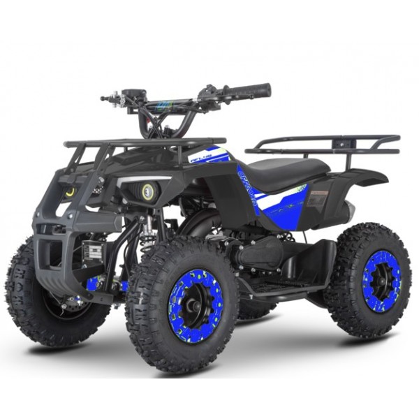 247453 Квадроцикл HB-ATV1000AS-2-4 мотор 1000W,3акум 12A/12V,швидкість25км/год,допуст.нав. 45кг,чорн./син.