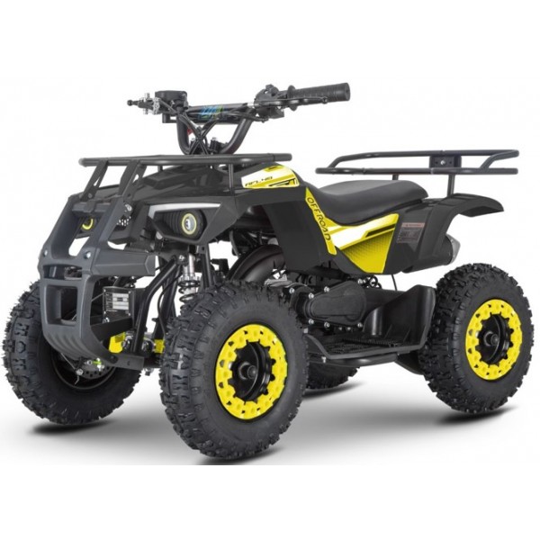 247455 Квадроцикл HB-ATV1000AS-2-6 мотор 1000W,3акум 12A/12V,швидкість25км/год,допуст.нав.45кг,чорно-жовт.