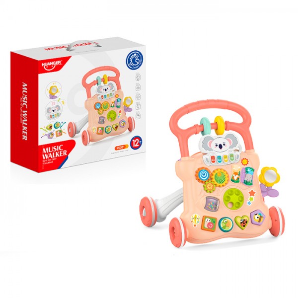 249791 Каталка-ходунки HE0842 піаніно(муз,світ,змінюються реж)шестерні.тріск.сортер.дзерк.рух.дет.бат.кор.