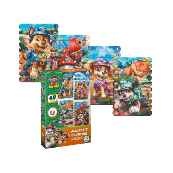 259350 Магнітні палички для рахування Paw Patrol. Цуценята та їхні друзі-динозаври