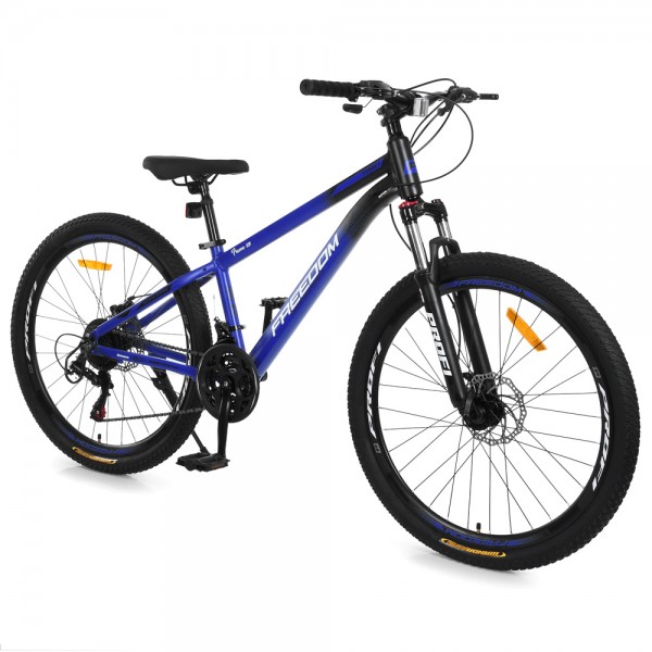 250954 Велосипед PROFI FREEDOM 24 д. FD-2405 алюм.рама 11",SKD85%,SHIMANO 21SP,швидкознім.кол.темно-синій