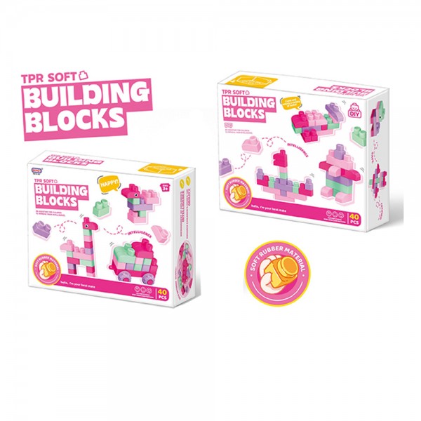 249206 Конструктор 66196-3 м'який, 40дет, в кор-ці, 24-19-7,5см