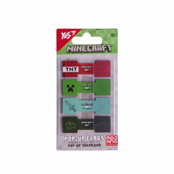 221846 Закладки Pop-up Yes "Minecraft", пластик, 80 шт