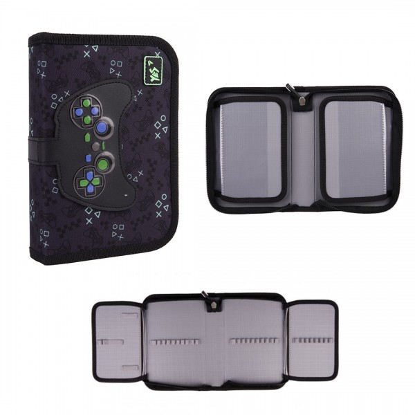 226988 Пенал твердий YES одинарний з двома клапанами HP-04 Game On!