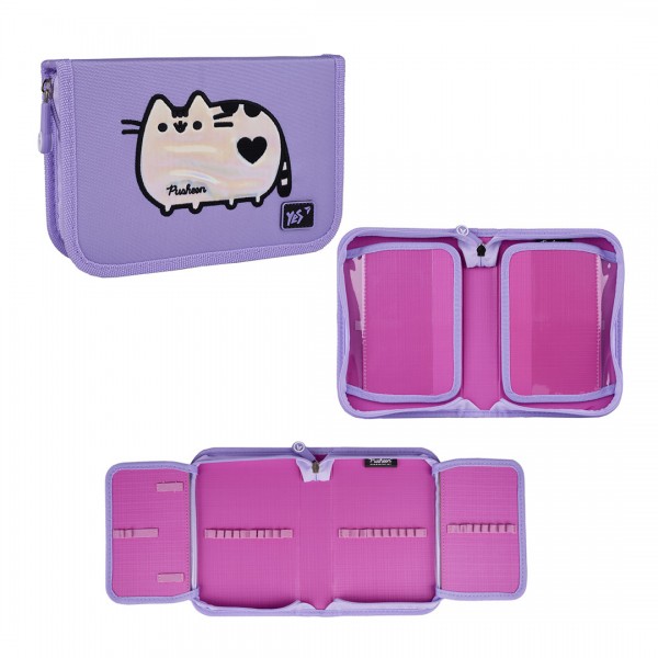 226989 Пенал твердий YES одинарний з двома клапанами HP-04 Pusheen Shiny