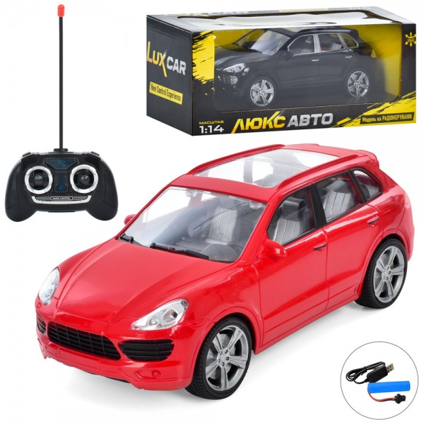 252528 Джип M 4921 радіо/к,акум,1:14, 28см,гумові колеса,USB,2 кольори, кор, 35,5-14-17см