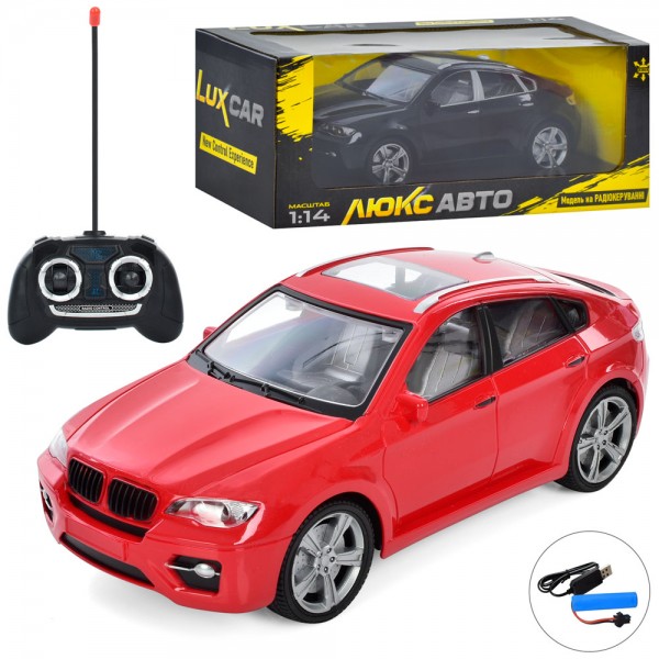252529 Джип M 4922 радіо/к, акум, 1:14, 28см,гумові колеса,USB,2 кольори, кор,35,5-14-17см