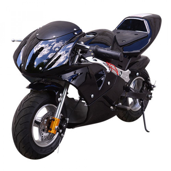 13707 Мотоцикл HB-PSB 01-E-2 мотор 500W/36V, 3 акум. 12V 12AH, перемикач швидкості, до 65 кг, чорний.