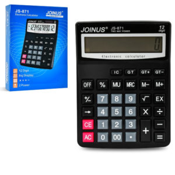 255801 Калькулятор Joinus (12р) JS-871