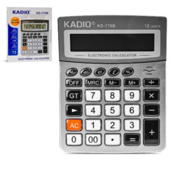 255806 Калькулятор Kadio (12р) KD-778B