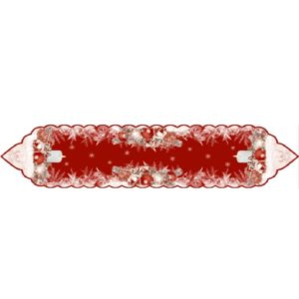 253981 Доріжка-раннер на стіл новорічна 35*180см., M50085-08