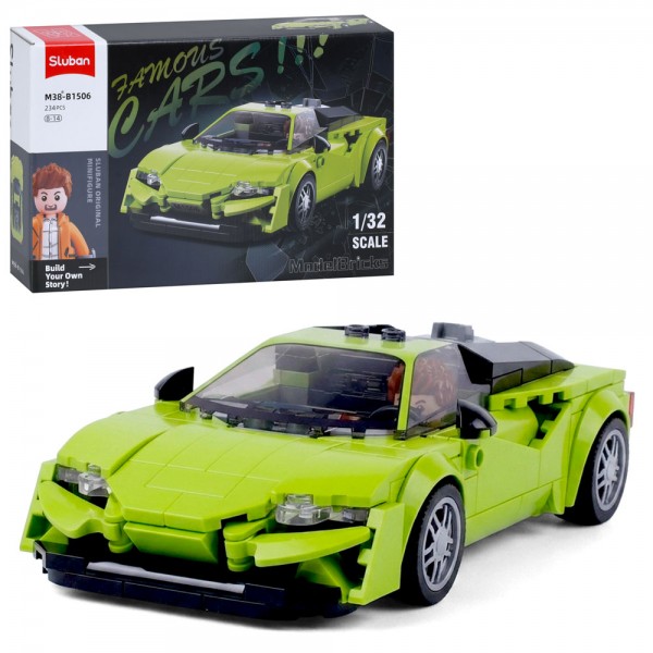 250046 Конструктор SLUBAN M38-B1506 авто серія, машина, 1:32, фігурка, 234 дет., кор., 30-19-7 см.
