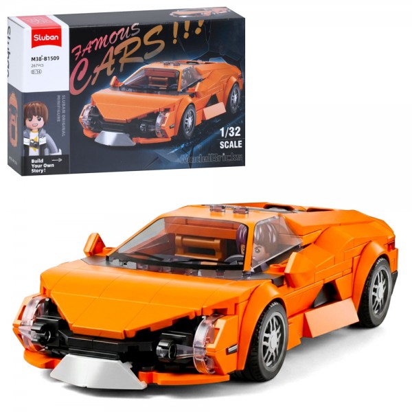 250048 Конструктор SLUBAN M38-B1509 авто серія, машина, 1:32, фігурка, 267 дет., кор., 30-19-7 см.