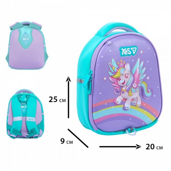 251291 Рюкзак дитячий Yes K-33XXS Happy Unicorn