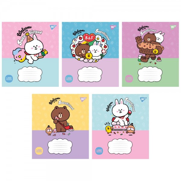 166514 А5/12 кл. Yes Line Friends. Sweetieland, зошит учнів.