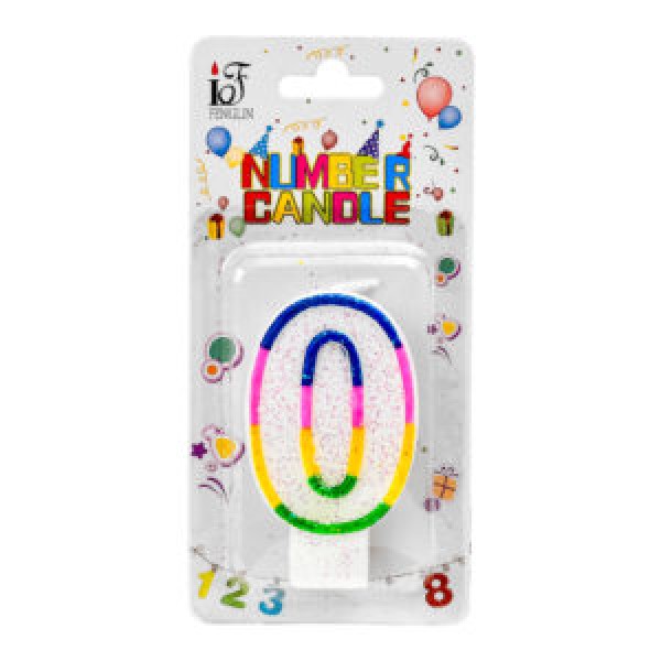162824 Свічки-цифри для торта "0" R90088