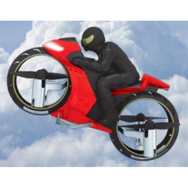 200024 Квадрокоптер ZIPP Toys Flying Motorcycle к:червоний