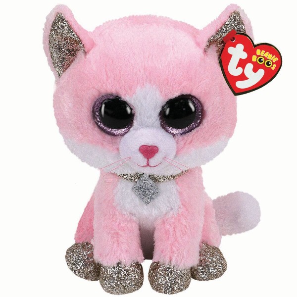 146862 Дитяча іграшка м’яконабивна TY Beanie Boo's 36366 Рожеве кошеня "FIONA" 15см, 36366