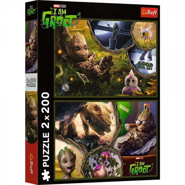 223025 33158 Trefl Пазли "2x200" Marvel Heroes Я є Грут