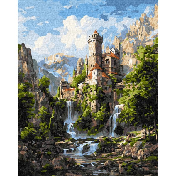 247550 Набір для розпису по номерах "Таємниці скель" 40х50см