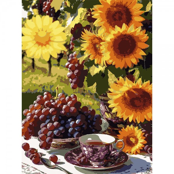 246763 Картина за номерами Strateg Соняшникове літо 30Х40 (SS-1255)