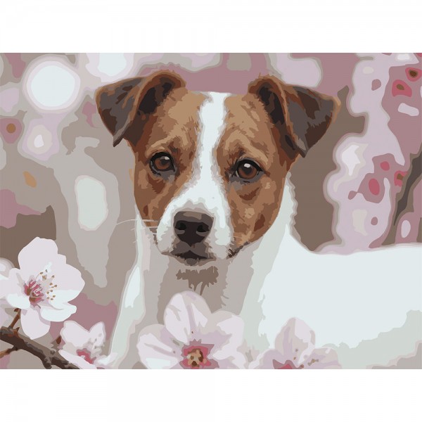 246780 Картина за номерами Strateg Миловидний пес 30Х40 (SS-1309)