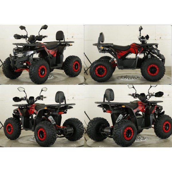 247429 Квадроцикл HB-FC1450-2-3 мотор 1450W безщ, 5акум 12V/20AH,світло, до 50км/ч,до 82кг,чорно-червон.