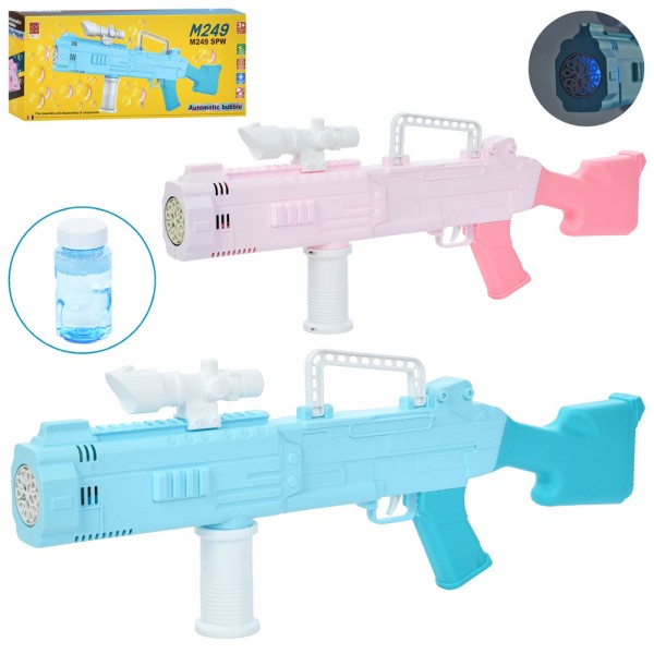 222240 Мильні бульбашки A17 автомат, запаска, 2 кольори, бат., кор., 46-17,5-7 см.