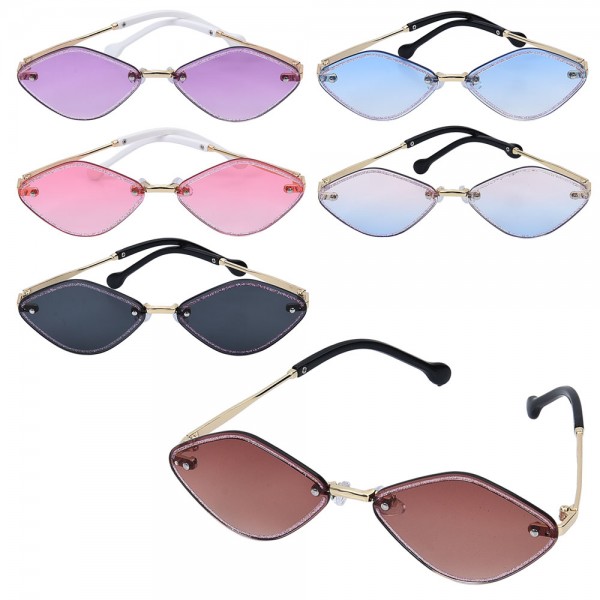 247797 Окуляри YG0374сонцезахисні, 13см, 6 кольорів, у пакеті,7-16-2см, упак.коробка 24шт