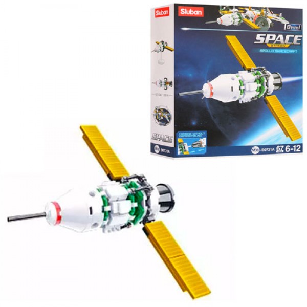 88306 Конструктор SLUBAN M38-B0731A космічний корабель, 67 дет., кор., 14-17-4,5 см.