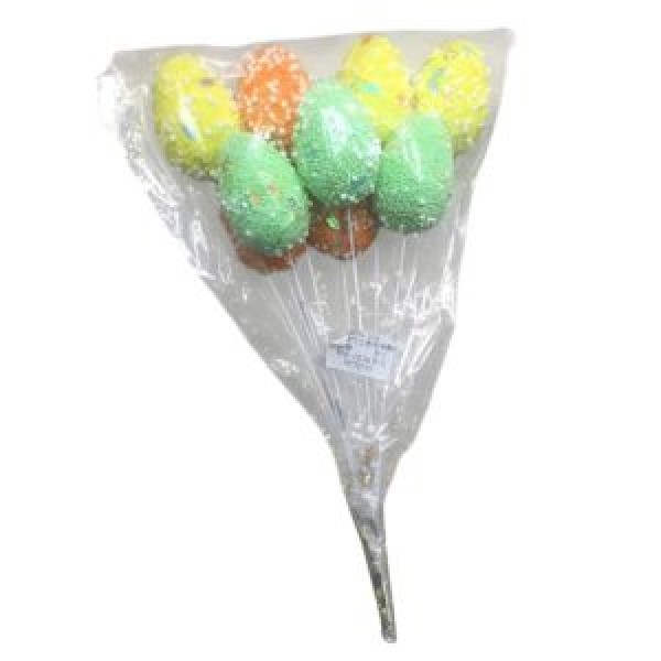 254239 Декор великодній "Easter eggs" 9шт/уп 24*5см, R40479