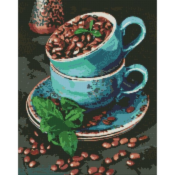152159 Набір з алмазною мозаїкою "Ароматні кавові зерна" 40х50см