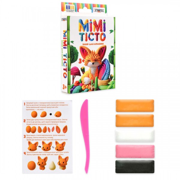 247665 Набір для ліплення Strateg MIMI ТІСТО Лисичка (31057)