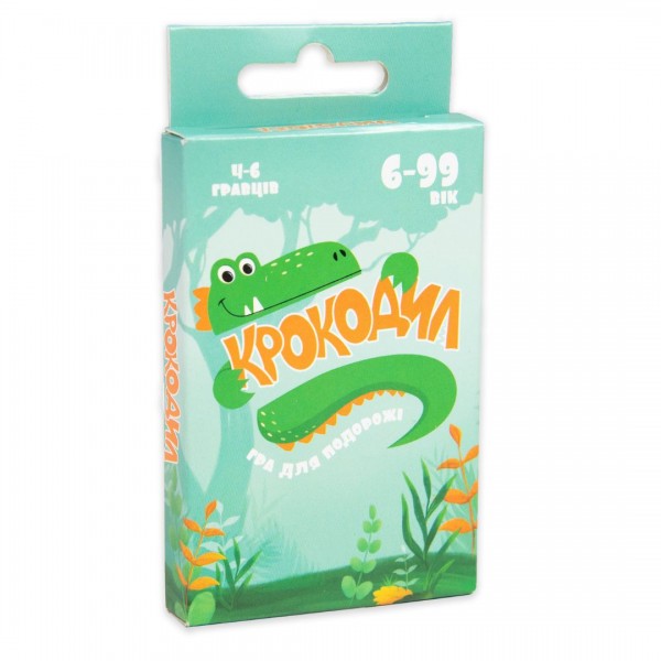 247740 Настільна гра Strateg Крокодил - дорожня версія розважальна українською мовою (30786)