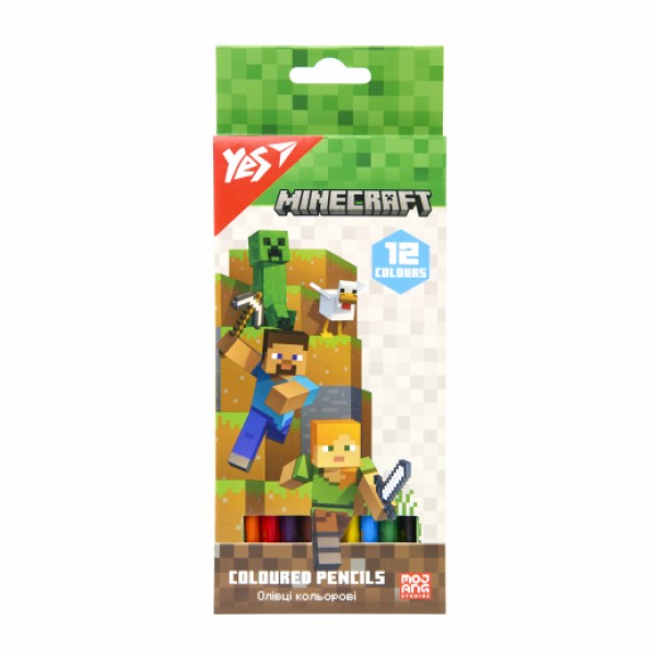 221891 Олівці кольорові Yes 12 кол. "Minecraft"