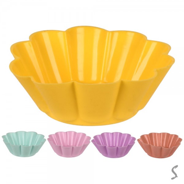 21489 Форма силікон для кексів "Хвиля" 12шт/наб 7.5*4.5*2.7см MH-3332