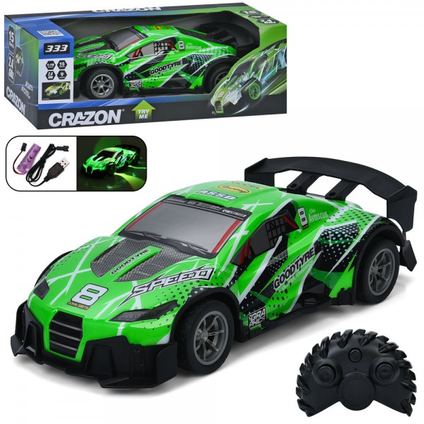 244198 Машина 333-TG25143B радіок.2,4G,1:16,акум,31,5см,світло,гум.колеса,корпус не б'ється,USBзаряд.,в кор