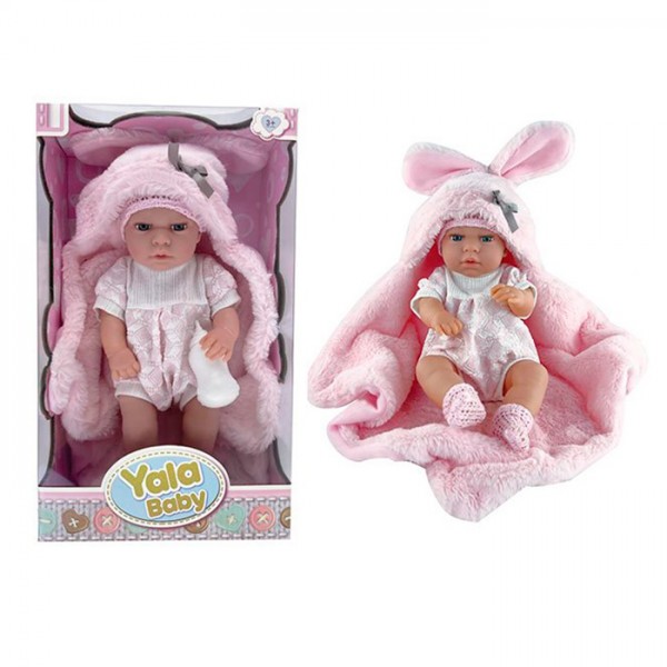 242285 Пупс AKG-0006 ковдра, пляшечка, кор., 24,5-41,5-12,5 см.