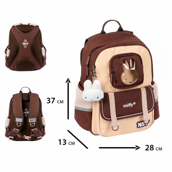 251302 Рюкзак шкільний Yes S-104S Miffy Bunny