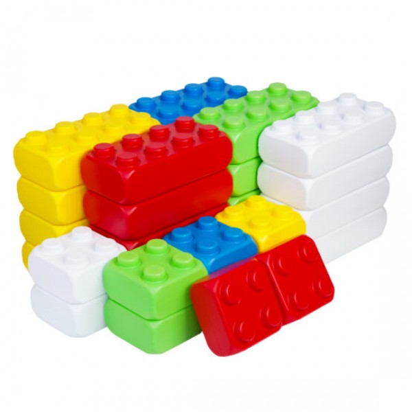 246208 « Mega Brick Bamsic №3» арт. 115/26. Набір дитячий. Бамсик ( 4 кнопки 10 шт, 8 кнопок 20 шт)