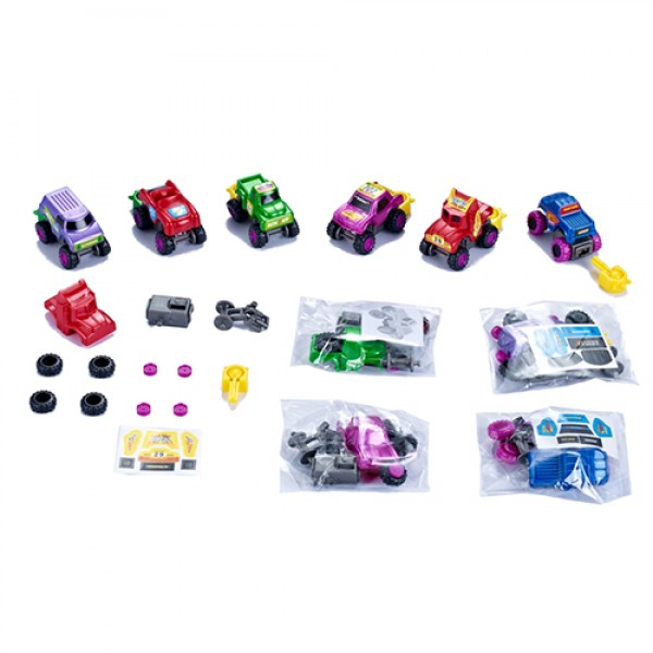 151405 Машина 868-42 конструктор, мікс видів (мікс кольорів), кул., 4-4-2 см.