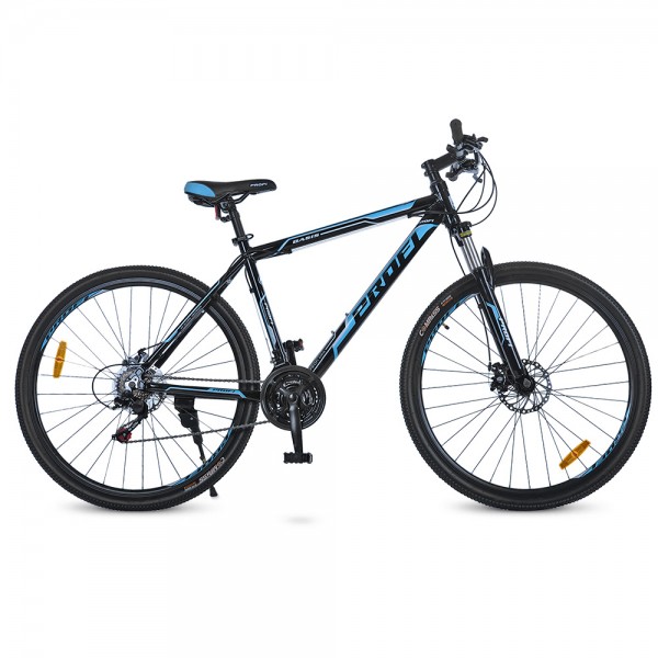 9980 Велосипед 29" G29BASIS A29-2 алюм. рама, Shimano 21SP, подвійний обід, блакитно-чорний