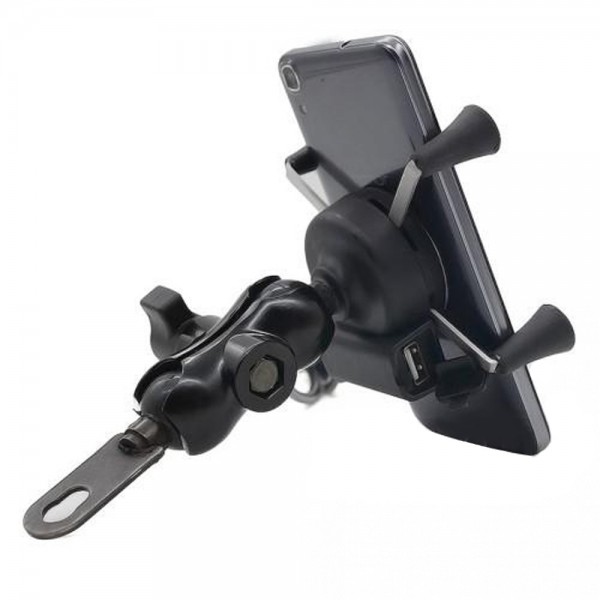 108312 Bike holder with Wireless Charger for Phone Black