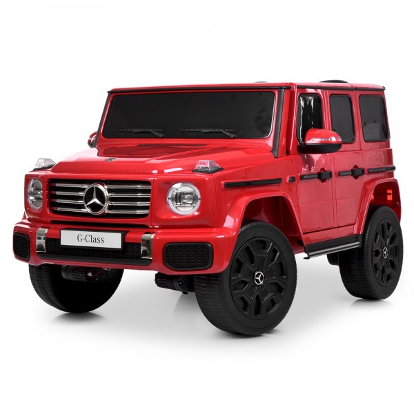 253604 Джип JJ2288EBLR-3(24V) 2,4G, 4*45W,1акум*24V7AH, колесаEVA, шкір.сид,TF, червоний